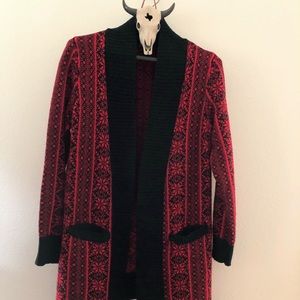 Sz L Bandolino Sweater Duster